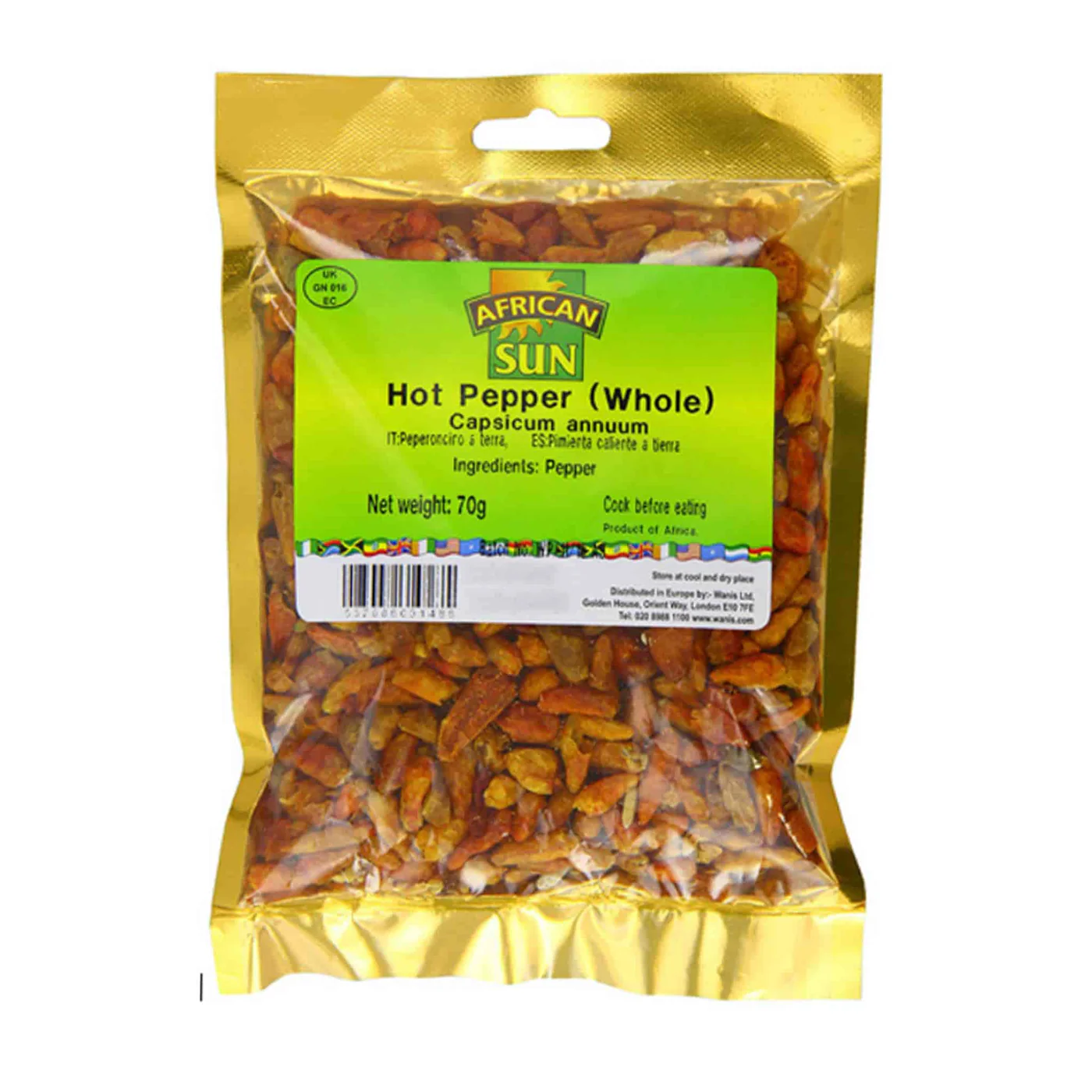 WHOLE HOT PEPPER 80G